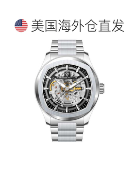 自营Christian Van Sant Men's Romeo Black Round 42mm - black