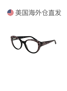 自营Guess Acetate Glasses Women's (Frames) - black 美国奥莱
