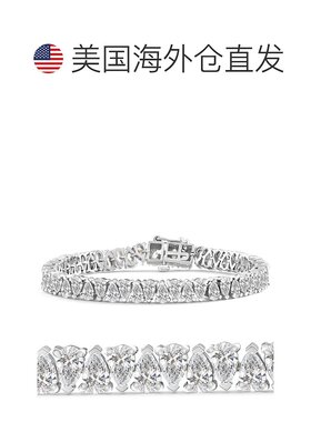 自营 pompeii310 克拉梨形钻石网球手链宽 21.9 克 14k 白金实验