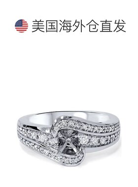 自营 pompeii31/3 克拉钻石订婚镶嵌 14K 白金 - 14k 白金 美国奥