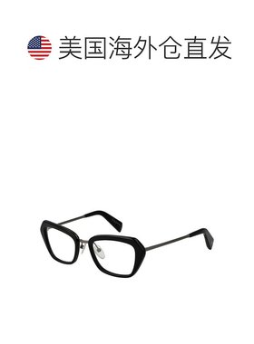 自营yohji yamamoto山本耀司女士光学女式镜架-黑色 美国奥莱直发
