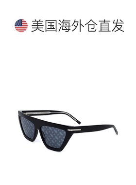 自营 Hugo Boss女式58毫米灰色太阳镜-黑色 美国奥莱直发