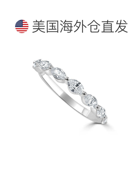 自营 sabrina14k 金马眼形钻石戒指 - 白色 美国奥莱直发