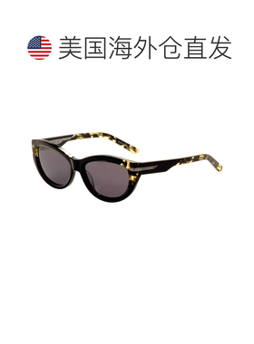 自营Nike Women's 55 mm Black Sunglasses - black yellow torto