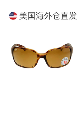 自营ray-banRay Ban偏光棕色经典B-15矩形女士太阳镜RB4068 642/5