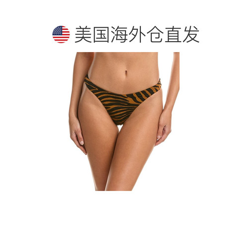 自营Mara Hoffman Reva Bikini Bottom - Brown 美国奥莱直发性感 - 图1