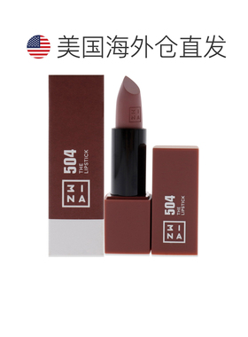 美国直邮3INA 烈焰红唇口红 - 504赤红陶土 唇彩女士4.8ml正品