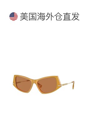 自营 Burberry 女式 52 毫米黄色太阳镜 BE4408-409473-52 - 黄色