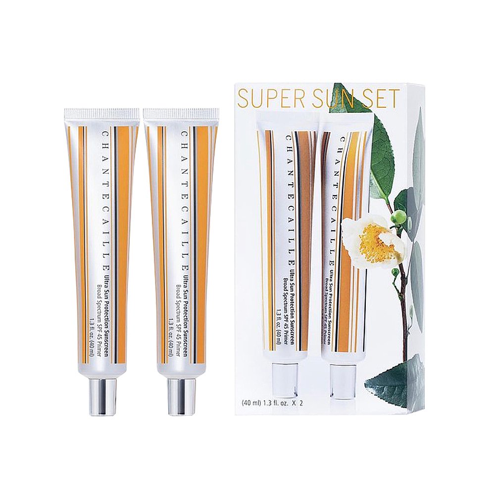 天猫国际美国直购美国直邮Chantecaille香缇卡黄管隔离防晒乳套装SPF45植物40ml*20
