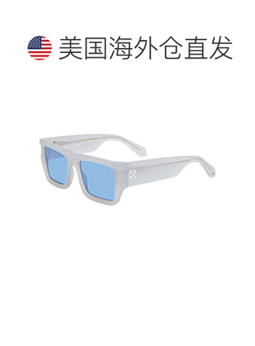 自营Off-White Sunglasses Square Full Rim, Shiny Grey Frame A