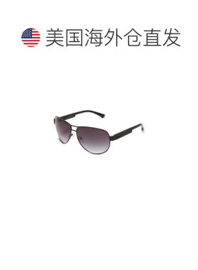 自营guess金属飞行员太阳镜 - 黑色 美国奥莱直发