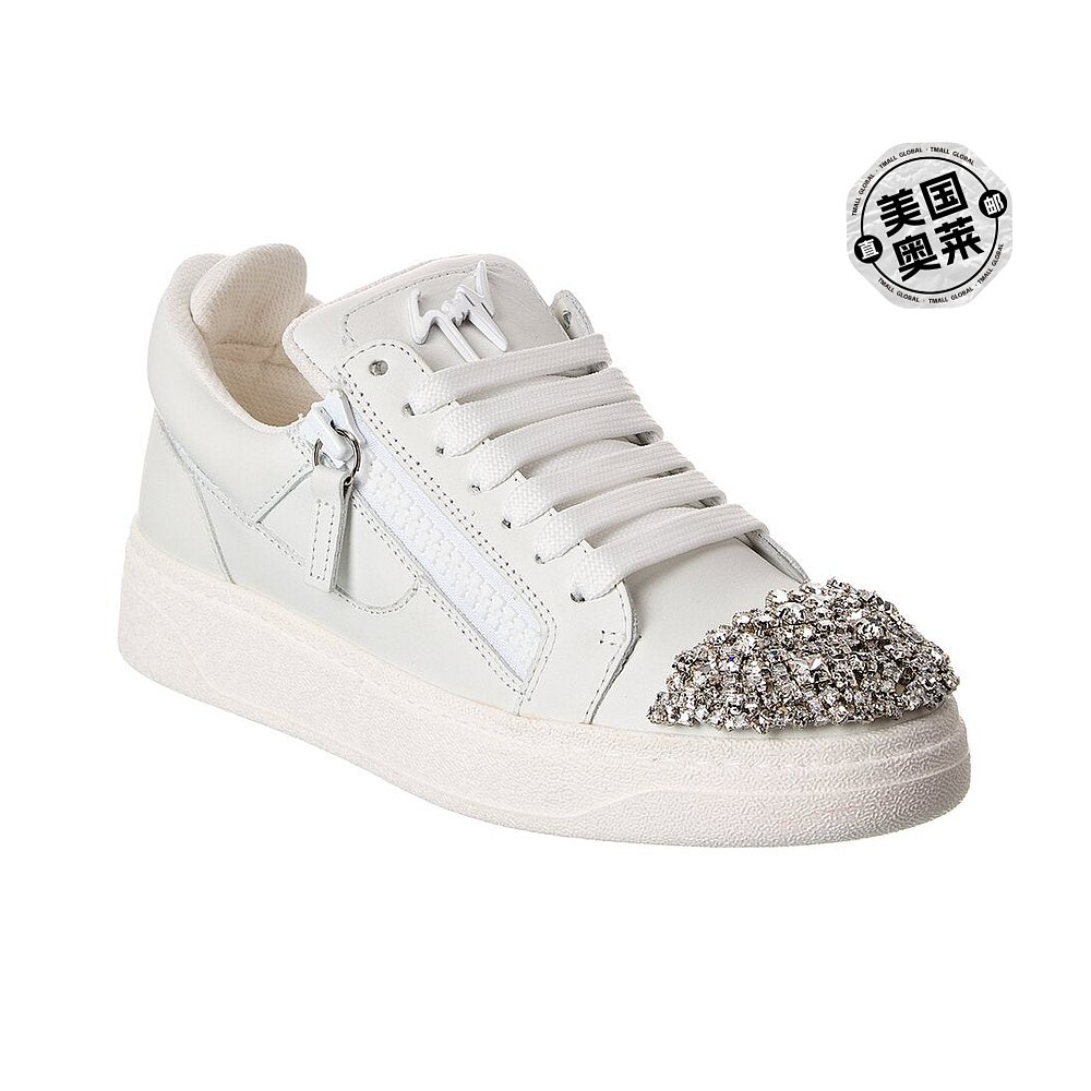 自营Giuseppe Zanotti GZ/94 Leather Sneaker - white 美国奥莱 - 图0