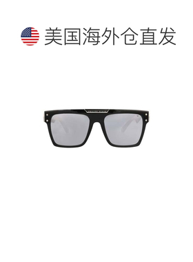 自营philipp pleinSquare-Frame Acetate Sunglasses - black bla