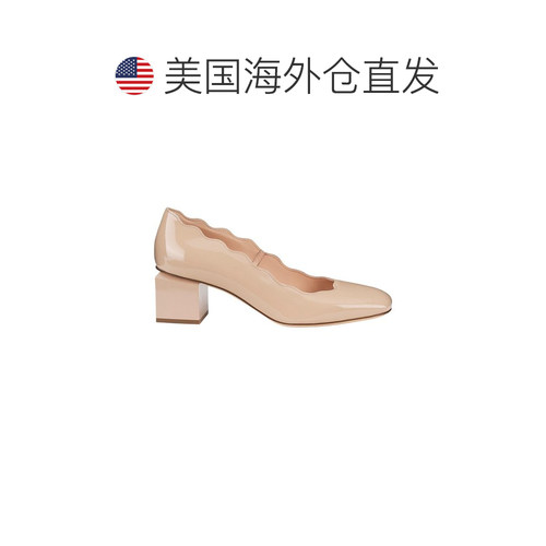 自营AGL Angie Wave Patent Pump - brown 美国奥莱直发高跟鞋 - 图1