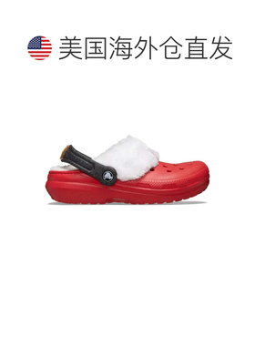 自营Crocs Classic Lined Santa 210933-6WE Clogs Men's Red Whi