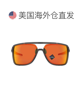 自营Oakley Castel Prizm Ruby Rectangular Men's Sunglasses OO