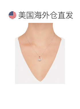 美国直邮Macy's 通用项链宝石纯银吊坠银色珠宝钻石镀金精致锆石