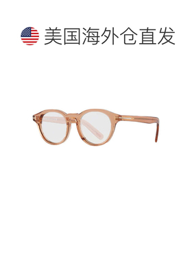 自营Tom Ford太阳镜圆形全边，闪亮的浅棕色镜架和烟熏镜片Ft1123
