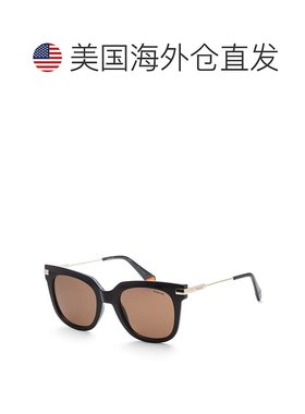 自营 polaroid宝丽来女士51毫米黑色太阳镜-黑色 美国奥莱直发