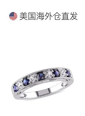 自营925 纯银 Mimi & Max 4/5 克拉 TGW 创造蓝色和创造白色蓝宝