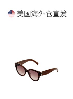 自营 Longchamp女式52毫米哈瓦那太阳镜-哈瓦那 美国奥莱直发
