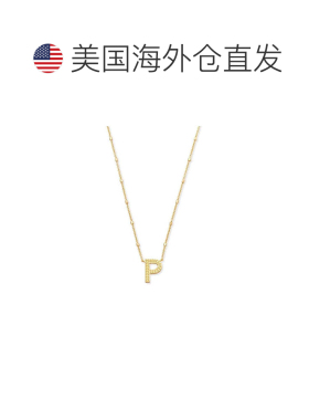 自营Kendra Scott Letter P Pendant Necklace - Gold Metal - go