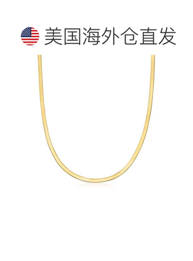 自营 Ross-Simons 3 毫米 14 克拉黄金人字形项链 - 18 英寸 美国