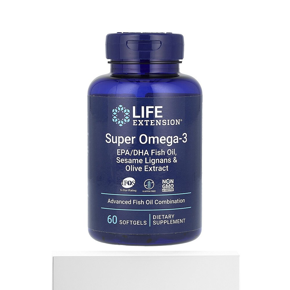 香港直发life extension欧米伽 3鱼油软凝胶60粒大脑软胶囊卵磷脂 - 图3