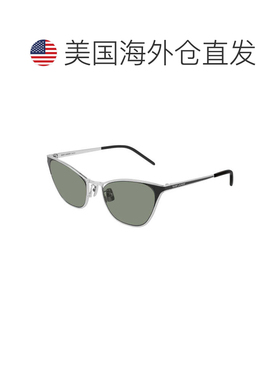 自营saint laurentSL409 003银色/绿色-银色 美国奥莱直发