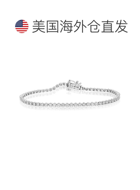 自营vir jewels2 克拉 67 颗圆形实验室培育钻石手链 14K 白金爪