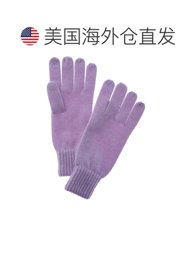 自营NAADAM系列罗纹羊毛和羊绒混纺手套-紫色 美国奥莱直发