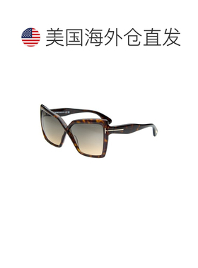 自营Tom Ford女士花63mm太阳镜-棕色 美国奥莱直发