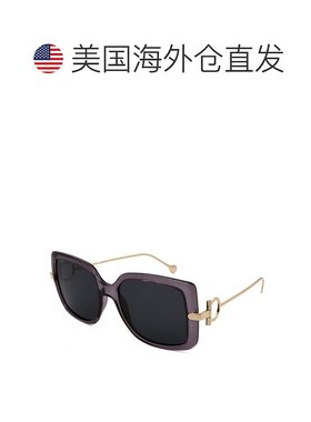 自营 FERRAGAMO太阳镜SF913S-057-55-18-140非偏振灰色 美国奥莱