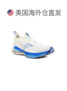 自营Men's Mizuno Wave Neo Wind 411367.01PE White Blue Runnin