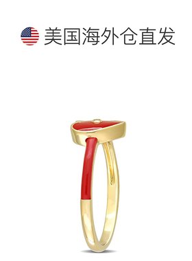 美国直邮Julianna B女士戒指红色爱心形状装饰休闲配饰简约百搭