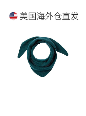 自营phenix菲尼克斯罗纹针织羊绒围巾-蓝色 美国奥莱直发
