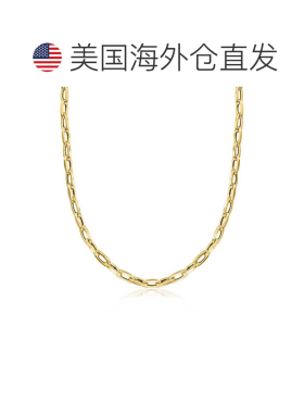 自营Ross-Simons Italian 3mm 14kt Yellow Gold Cable-Chain Nec