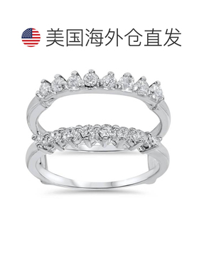 自营pompeii35/8ct 钻石护戒增强器 14K 白金 - 14k 白金 美国奥