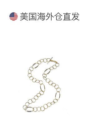 自营 GENEVIVE 纯银镀金黑色立方氧化锆链项链 - 黑色 美国奥莱直