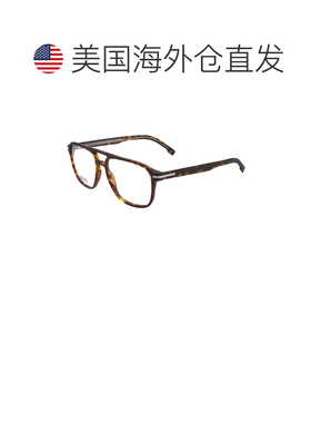 自营Hugo Boss Men's 54 mm Brown Opticals - havana 美国奥莱直