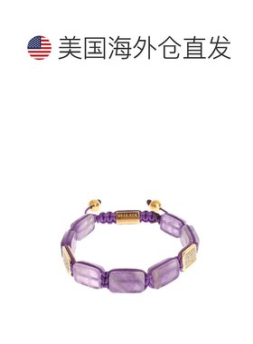 自营 Nialaya CZ 紫水晶 18K 925 女士手链 - 紫色 美国奥莱直发