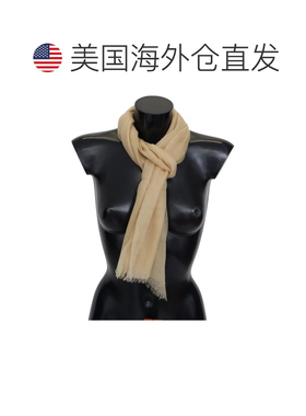 自营Missoni Cashmere Unisex Neck Men's Scarf - beige 美国奥