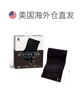 自营pursonic带usb-c的大型电热垫-12 “x24”，柔软的织物，3种-