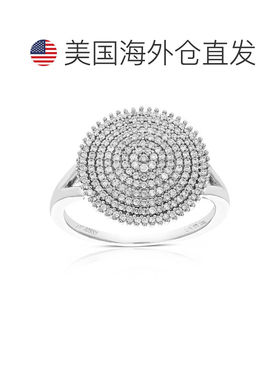 自营vir jewels2/5 cttw Lab Grown Diamond Ring in Sterling Si