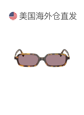 自营miu miu哈瓦那Miu考虑醋酸纤维长方形太阳镜-粉红色 美国奥莱