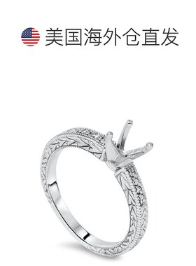 自营 pompeii31/10 克拉复古钻石戒指托 14K 白金 - 14k 白金 美