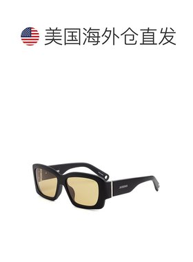 自营Jacquemus Sunglasses Square Full Rim, Shiny Black Frame
