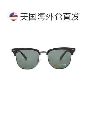 自营Polaroid Polarized Green Square Unisex Sunglasses PLD 41