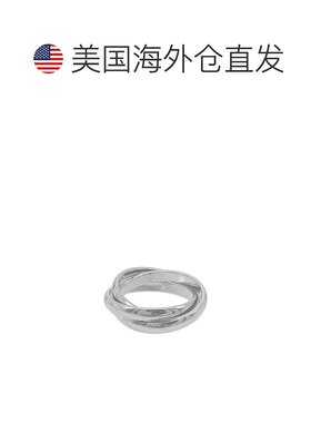 自营adorniaTarnish Resistant Silver Plated Interlocking Ring
