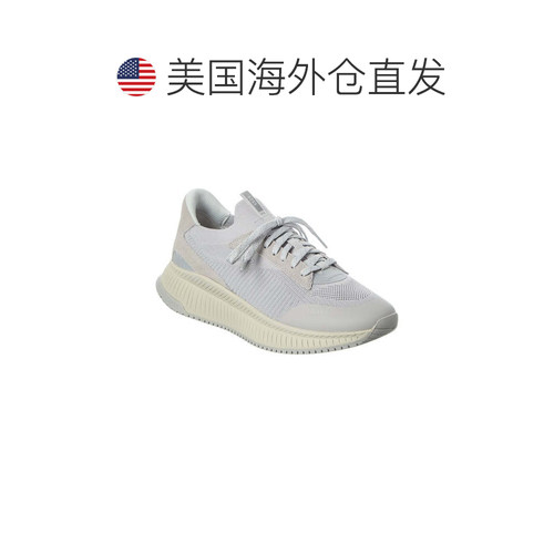 自营Hugo Boss Titanium Evo Leather Running Sneaker - grey 美 - 图1